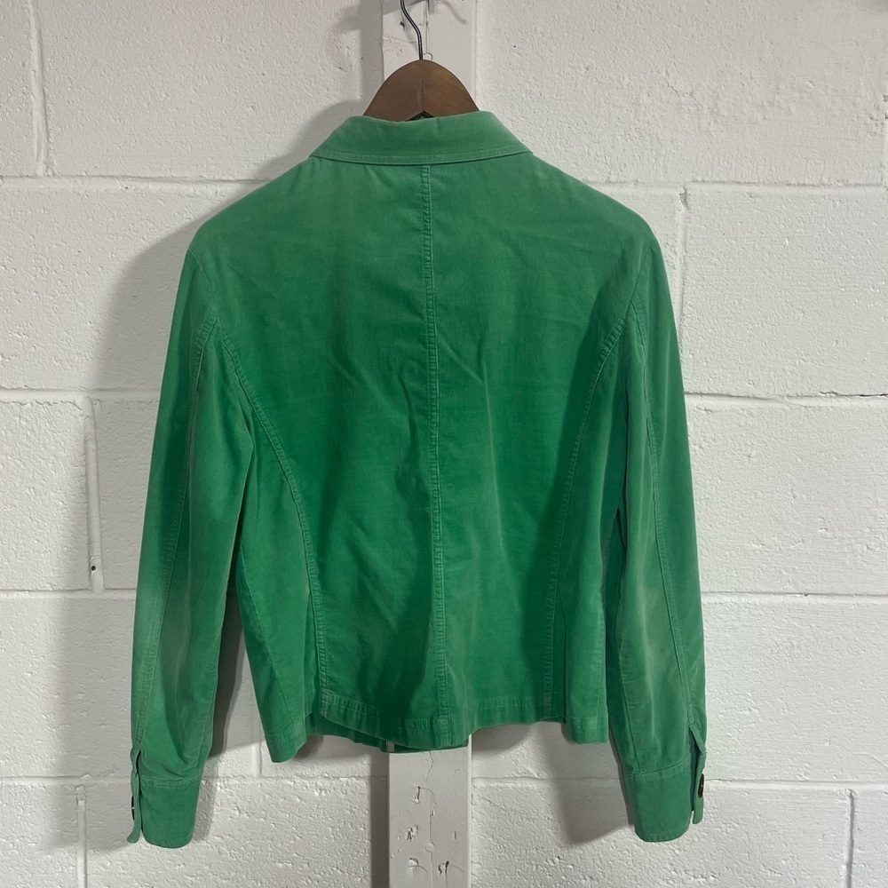 Charter Club Petite Green Cotton Blend Jacket Sz Small - Picture 4 of 4
